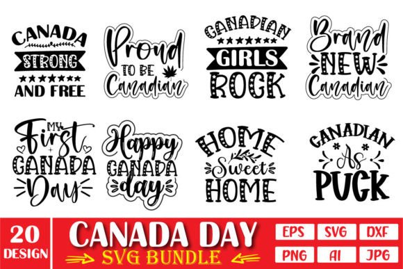 Canada Day SVG Bundle for Crafts and Graphics