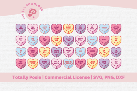 Conversation Hearts SVG: A Freebie Graphic for Handmade Magic