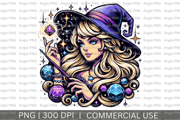 Crystal Witch PNG Clipart: A Versatile Graphic Design Asset for Crafts and Branding