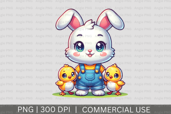 Cute Easter Bunny and Baby Chicks PNG Review for Real Projects