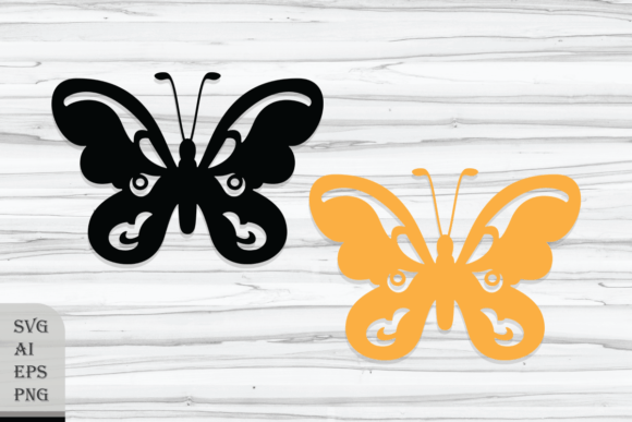 Free Decorative Butterfly Graphic Design for Crafts and DIY Projects