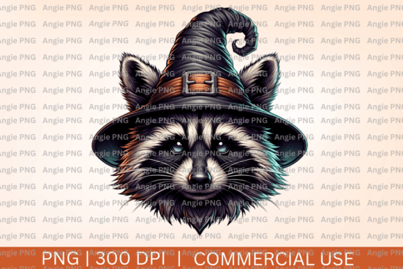 Halloween Raccoon Witch PNG: A Versatile Graphic for Crafts and Seasonal Branding