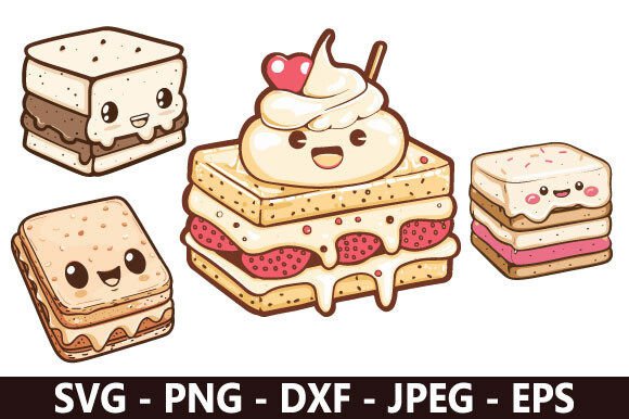 Ice Cream Sandwich SVG Bundle: A Sweet Addition to Your Design Freebies