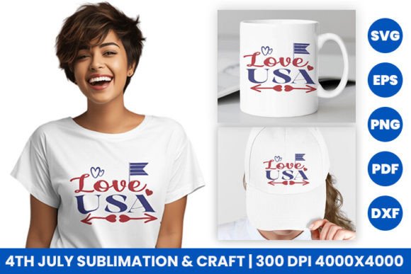 Love USA Graphics for Crafts and Commercial Projects