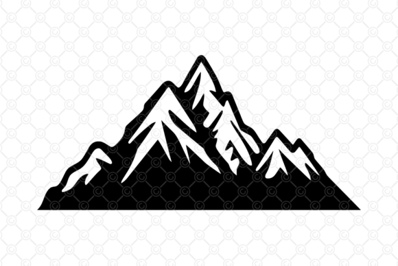 Mountain SVG - 021, Mountain Silhouette