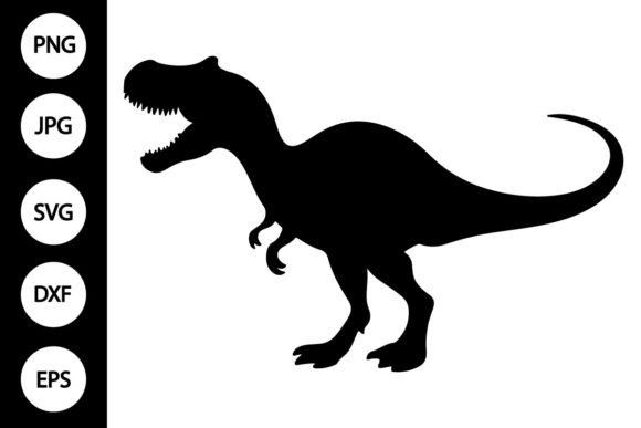 Silhouette Dinosaur SVG: A Modern Craft Graphic for Content Creators