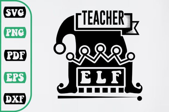 Teacher Elf SVG Design – A Versatile Graphic for Crafts & Merch