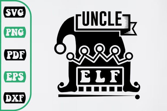Uncle Elf SVG Design: A Festive Graphic Asset for Crafts and Creative Projects