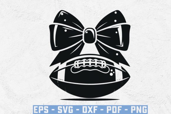 USA Flag with Football Bow SVG: A Vibrant Graphic for Game Day Crafts