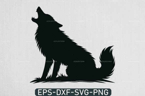 Wolf Howling Vector for Crafts and Graphics: A Designer’s Perspective